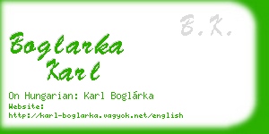 boglarka karl business card